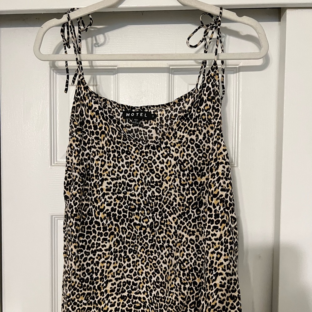 Motel cheetah mini dress